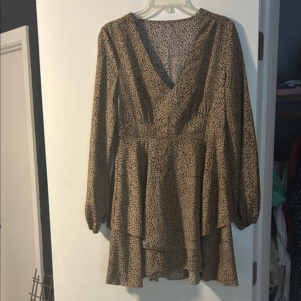 Brown Dot Dress